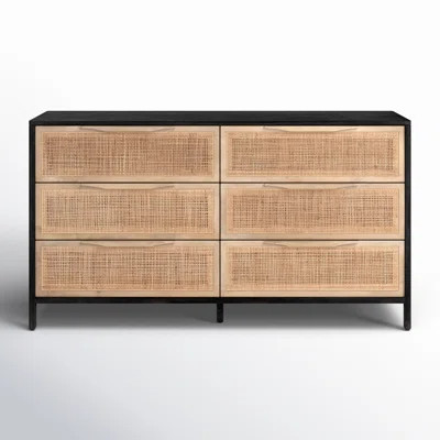 Nellie 6 Drawer Cane Dresser | Wayfair North America