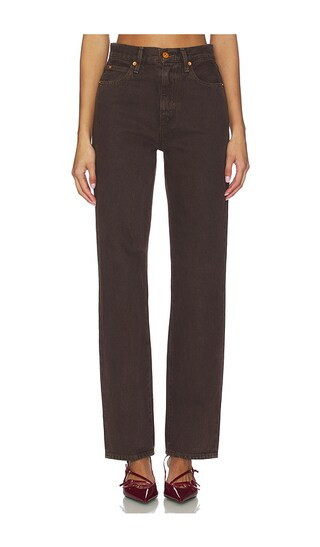 SLVRLAKE x REVOLVE London Straight Jeans in Brown. - size 32 | Revolve Clothing (Global)