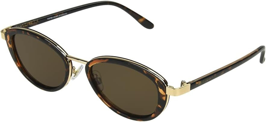 Foster Grant Womens 1920’s Sunglasses, Brown, 51mm US | Amazon (US)