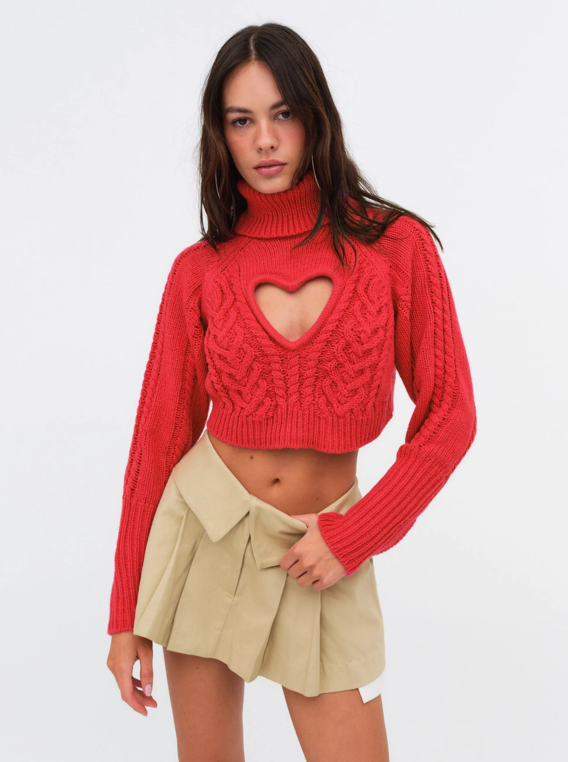 Vera Cropped Cut Out Sweater | For Love & Lemons