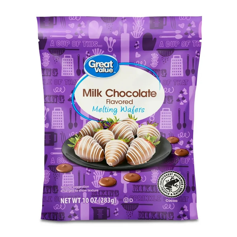 Great Value Milk Chocolate Flavored Melting Wafers, 10 oz | Walmart (US)