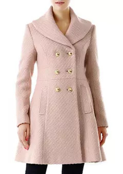 Women's Double Breasted Wool Blend Boucle Coat | Belk