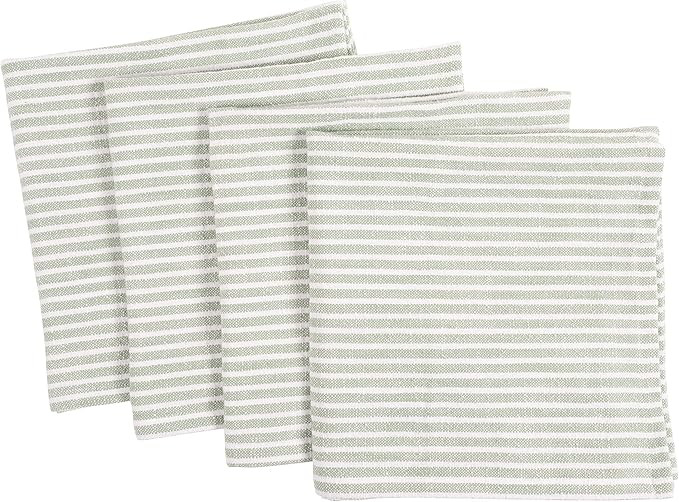 KAF Home Monaco Relaxed Casual Farmhouse Napkin | 100% Slubbed Cotton, 20x20 Inch Cloth Napkins |... | Amazon (US)
