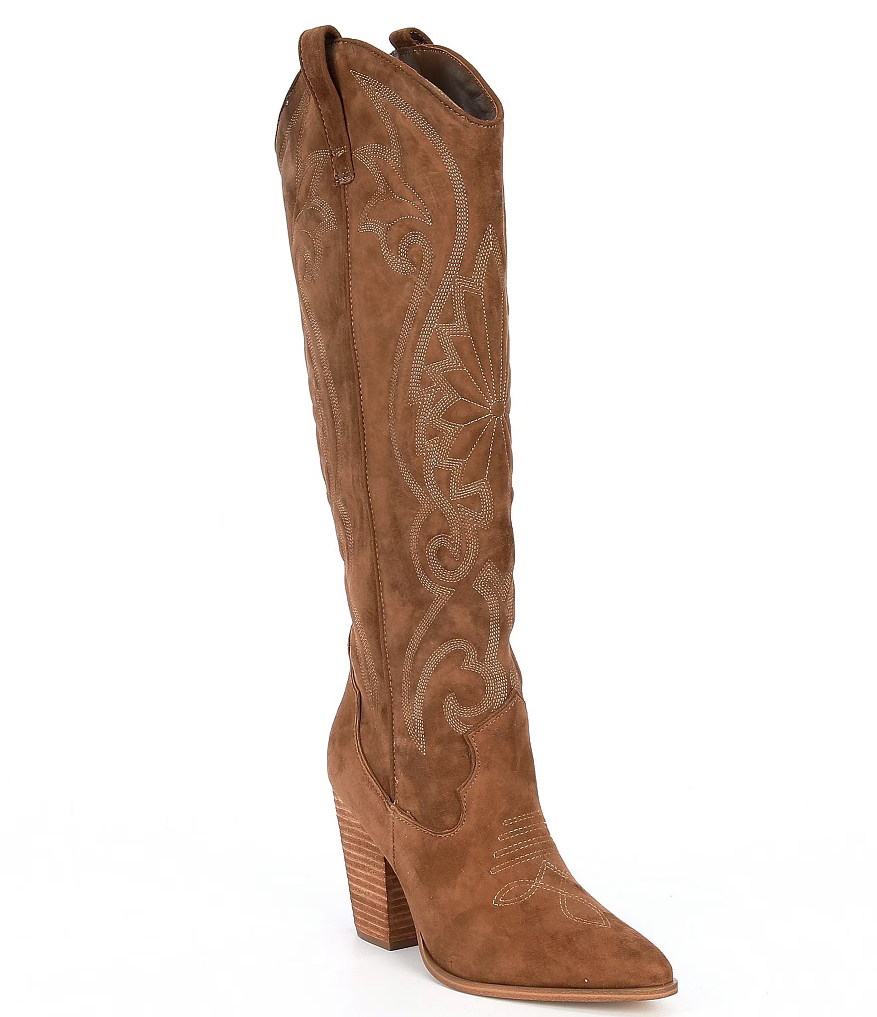 Steve Madden Lasso Suede Tall Western Boots | Dillard's | Dillard's