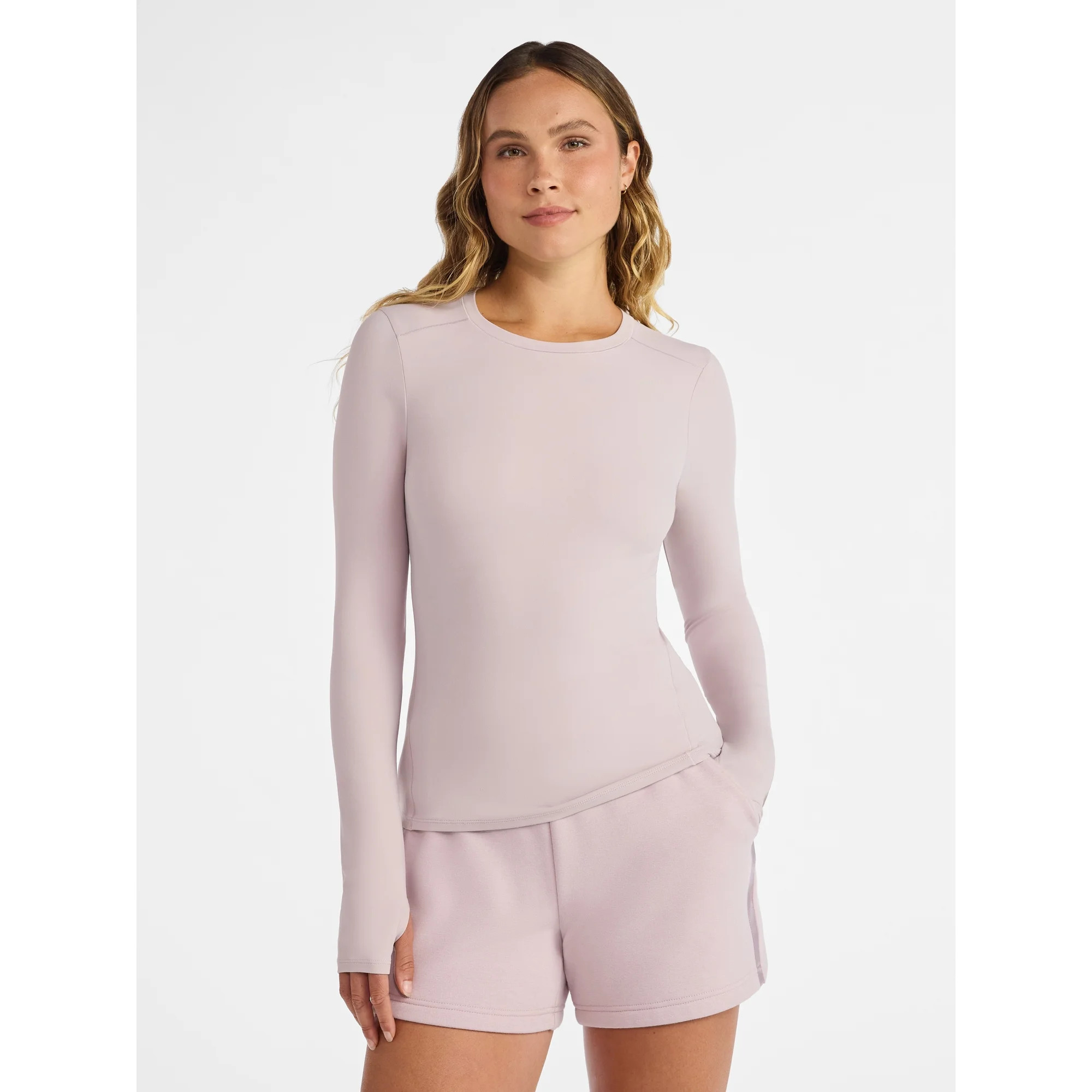 Avia Women's and Women’s Plus SoftSculpt Tee with Long Sleeves, Sizes XS-4X | Walmart (US)