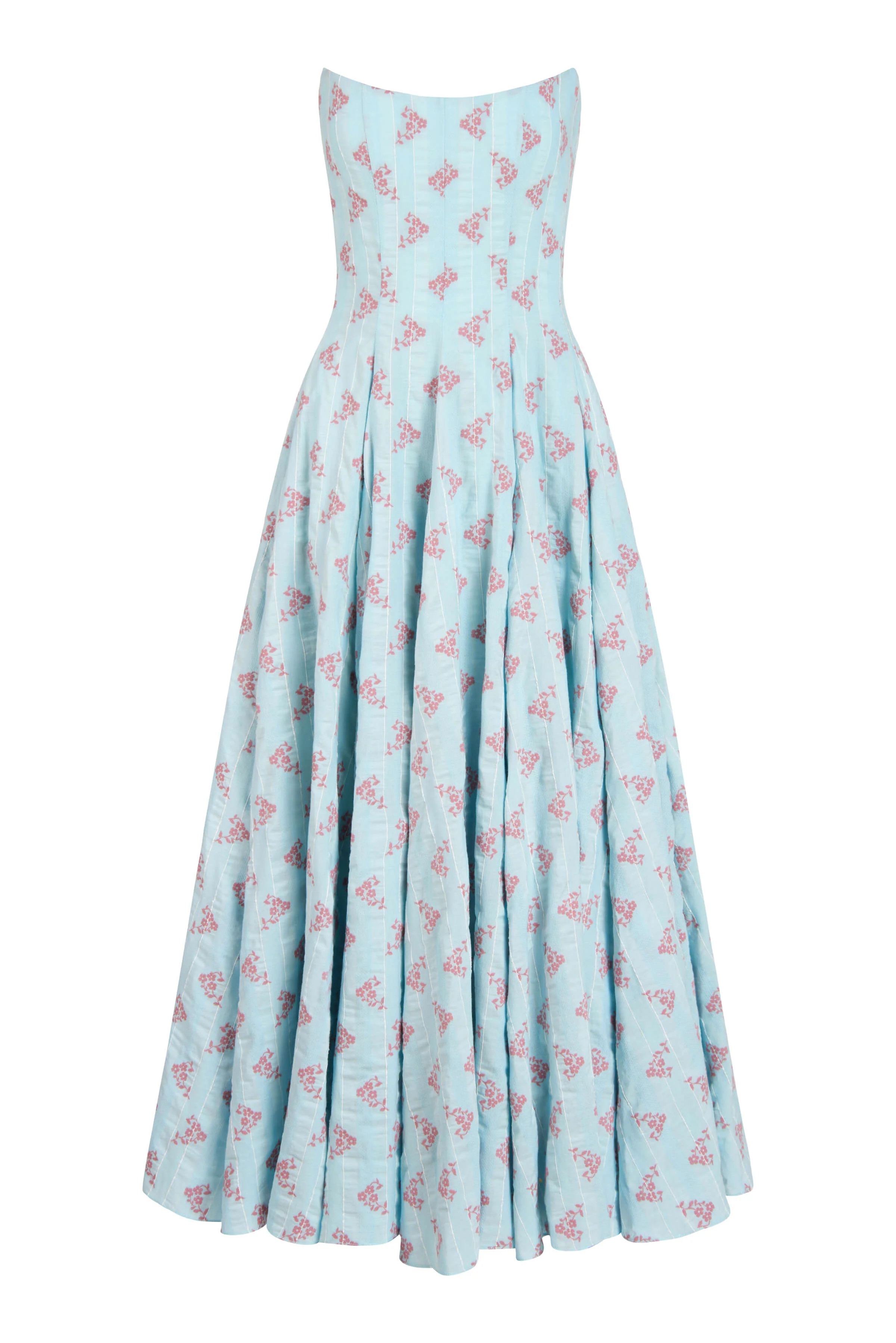 Rousseau Floral Cotton Midi Dress | Markarian