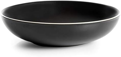 Gibson Elite Soho Lounge Dinnerware Set, 9.7" Serving Bowl, Matte Black | Amazon (US)