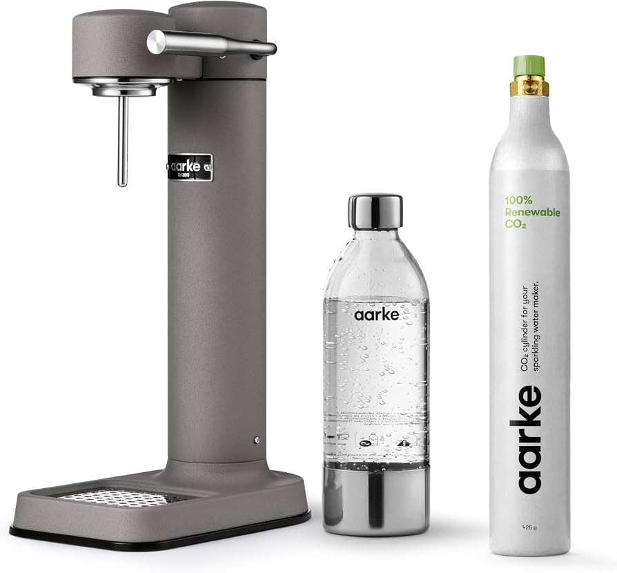 aarke Carbonator lll with CO2 Cylinder, Sparkling & Carbonation Water Machine, Stainless Steel wi... | Amazon (US)
