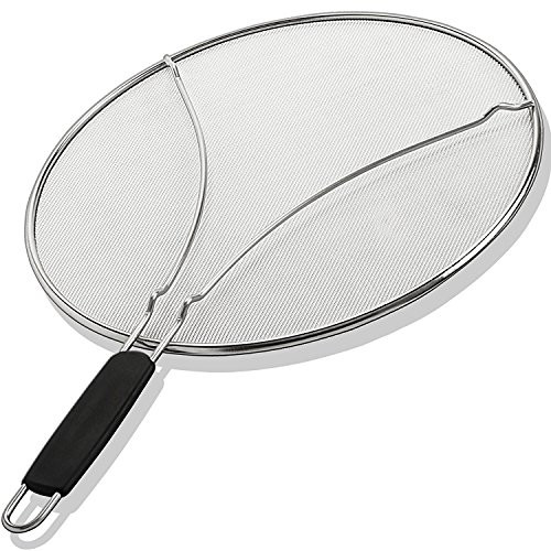 Grease Splatter Screen for Frying Pan 13" - Stops 99% of Hot Oil Splash - Protects Skin from Burns - | Amazon (US)