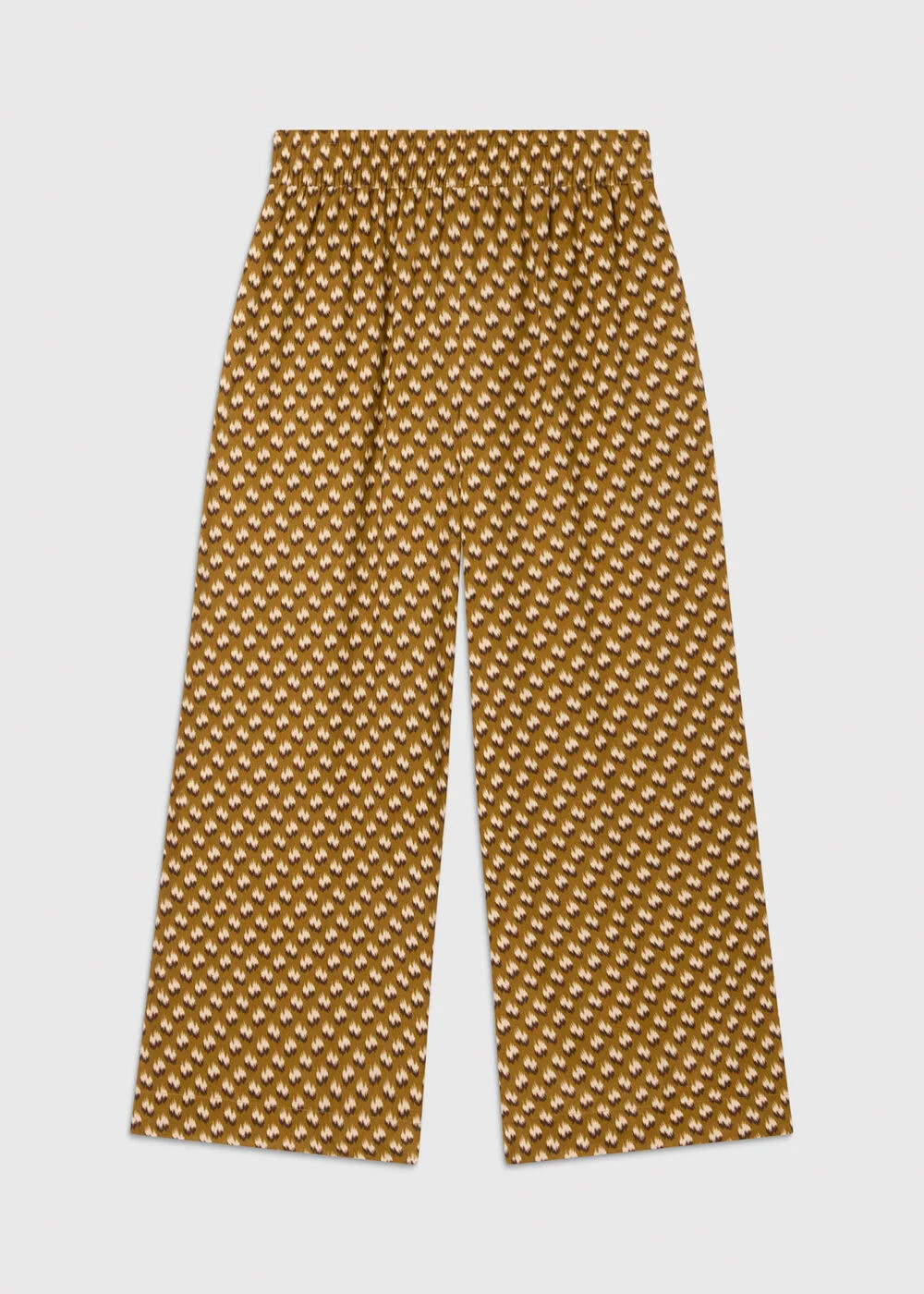 Khaki/Multi Ikat Spot Crop Trouser | WHISTLES | Whistles US | | Whistles