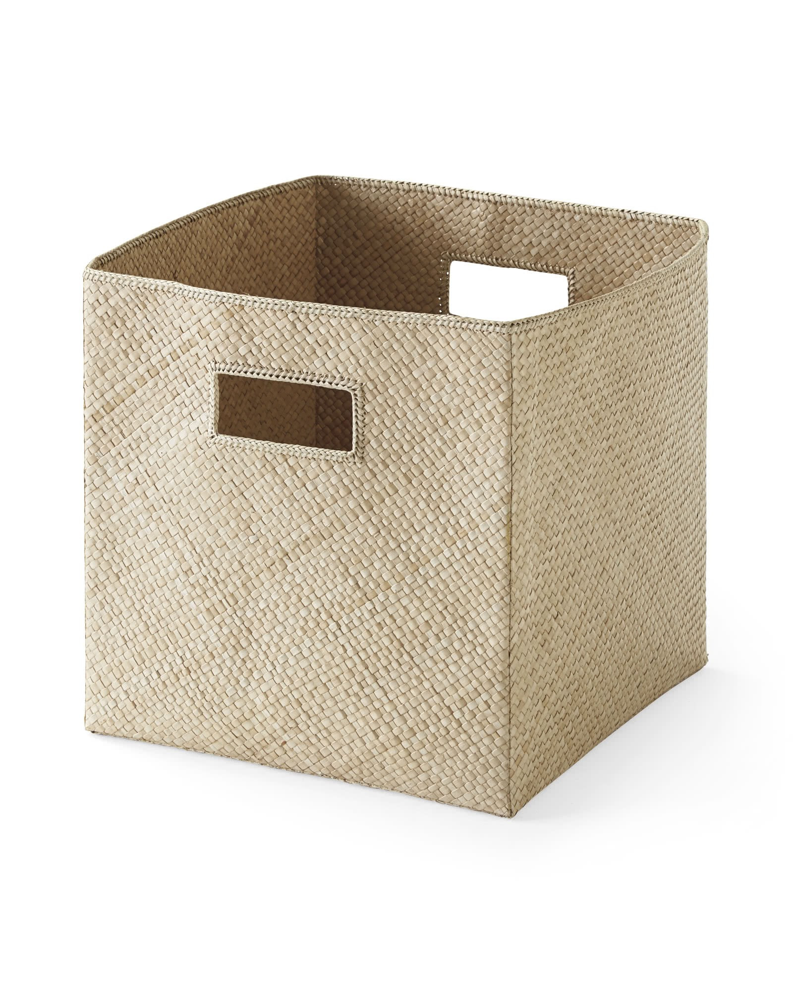 Pandan Woven Square Bin | Serena and Lily
