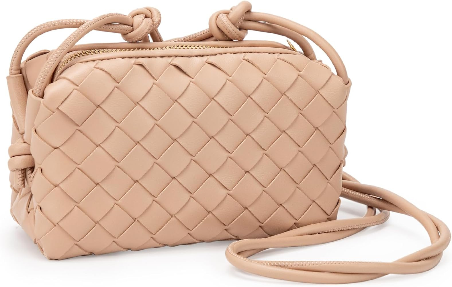 JBB Woven Clutch Purse Trendy Crossbody Bags for Women PU Leather Small Tote Shoulder Handbags De... | Amazon (US)