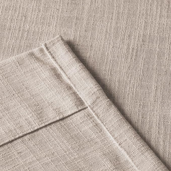 TWOPAGES 100 W x 96 L inch Pinch Pleat Darkening Drape Faux Linen Curtain Drapery Panel for Livin... | Amazon (US)