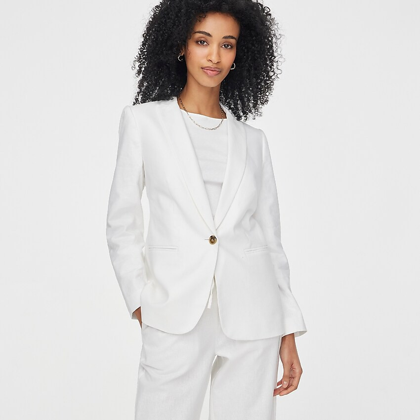 Factory: Linen-cotton Holland Blazer For Women | J.Crew Factory