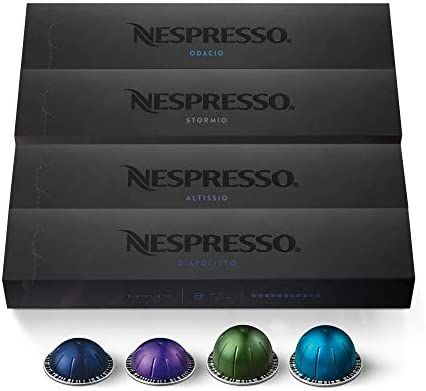 Nespresso Capsules VertuoLine, Intense Variety Pack, Dark Roast Coffee, 40 Count Coffee Pods, Brews  | Amazon (US)