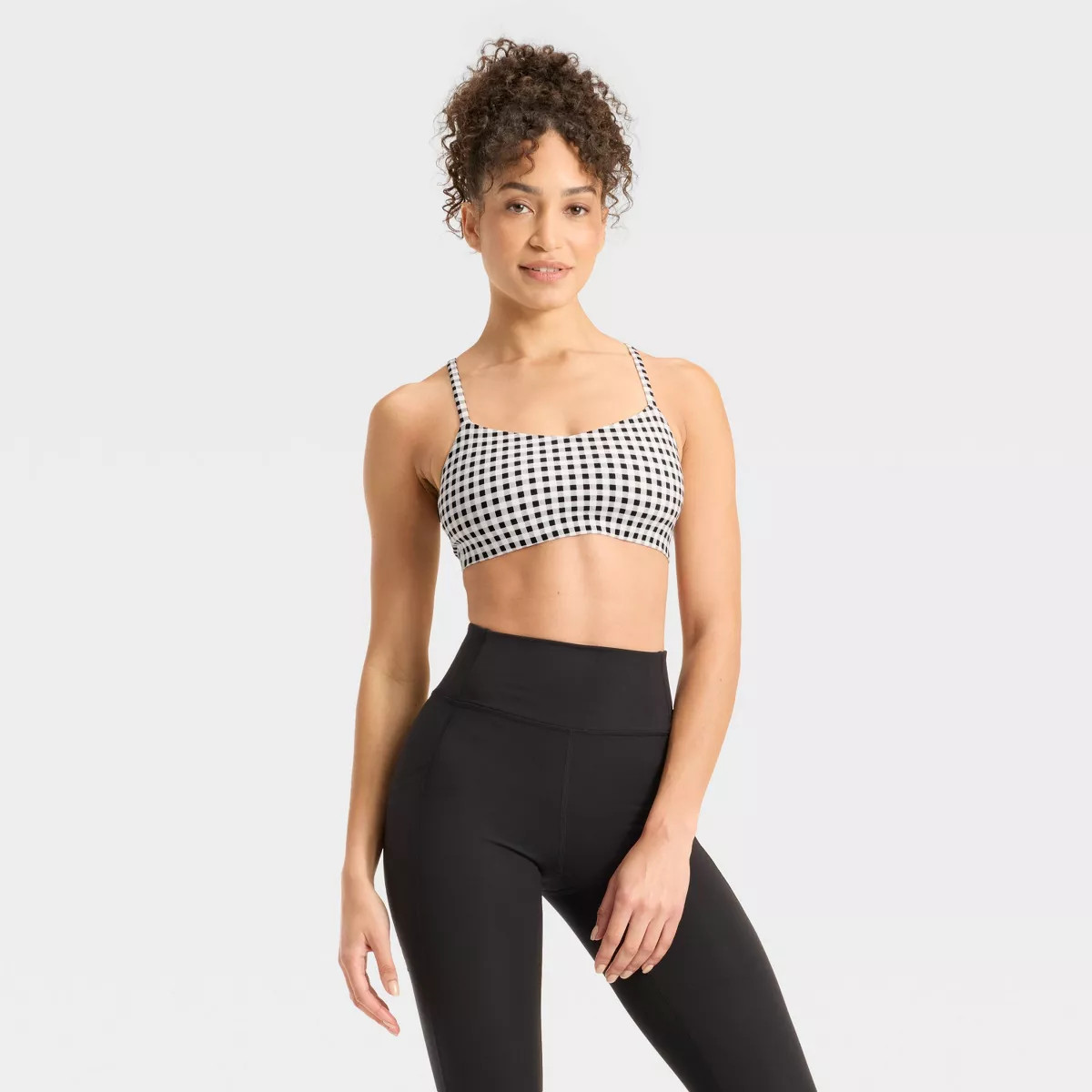 Women's Everyday Soft Light Support Strappy Sports Bra - All In Motion™ | Target
