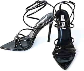 Cape Robbin Ada Sexy Stiletto High Heels for Women, Strappy Pointed Open Toe Shoes Heels | Amazon (US)