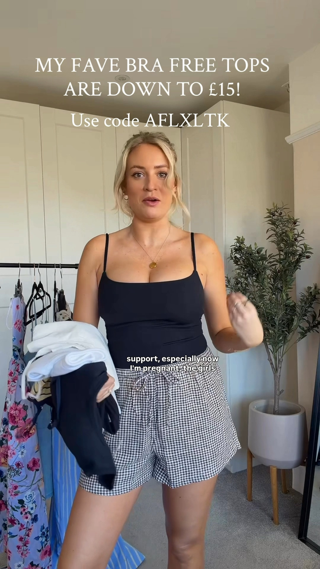 I’ve been living in these bra free tops and they are currently down to £15 with code AFXLTK, I wear a M xx 