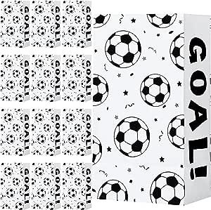 30 Pack Paper Soccer Party Favor Bag, Soccer Candy Goodie Treat Bags Football Snack Bags Soccer G... | Amazon (US)