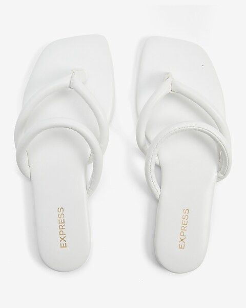 Square Toe Tube Strap Sandals | Express