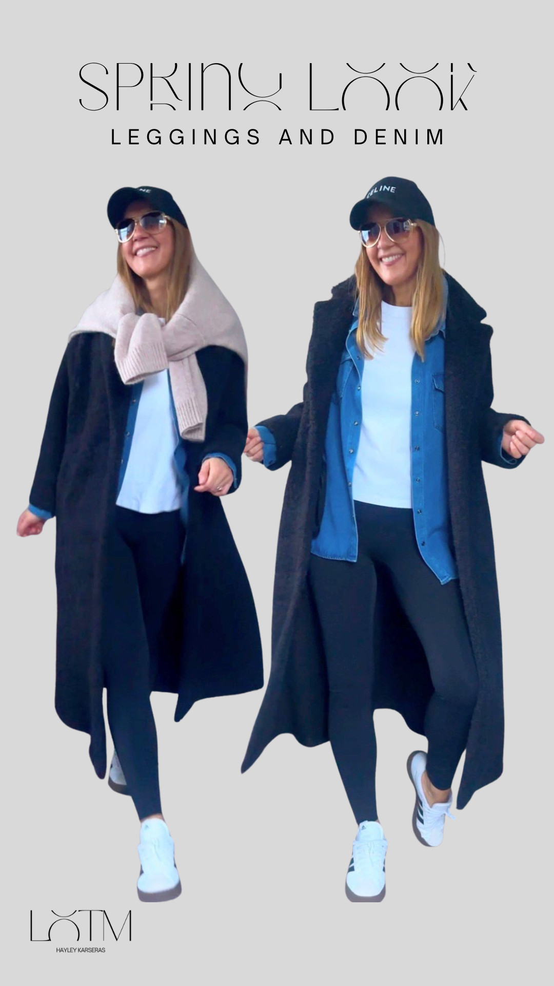 Final Leggings styling idea, denim and a black borg coat (for when its chilly) 

love my adidas Sambas with leggings, they always fit so well with the outfit!  

 #LTKspring #LTKeurope #LTKstyletip