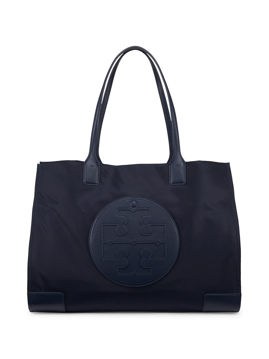 Women's Ella Logo Tote Bag - Tory Navy | Saks Fifth Avenue