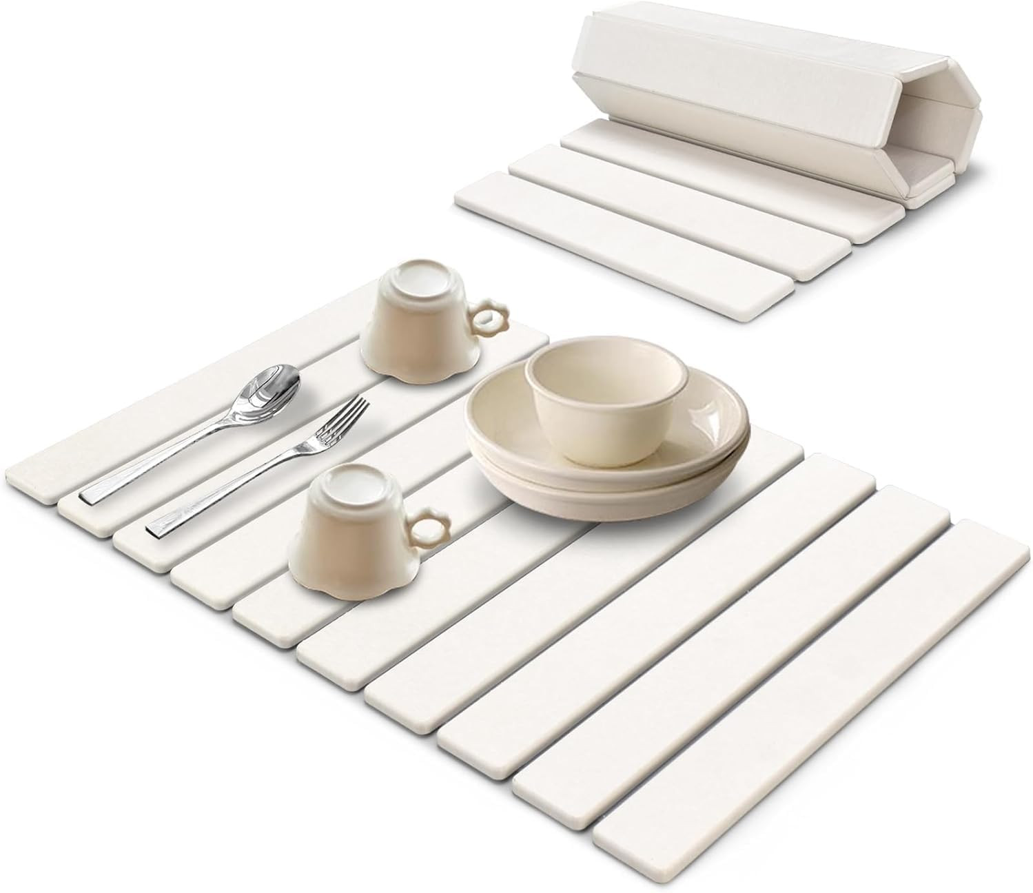 Tapete grande de secado de platos de piedra para encimera de cocina, 24 pulgadas de largo x 16 pu... | Amazon (US)