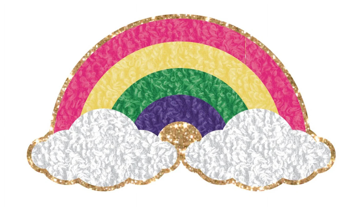 Pen+Gear Icon Patch Sticker 'Rainbow', Chenille | Walmart (US)