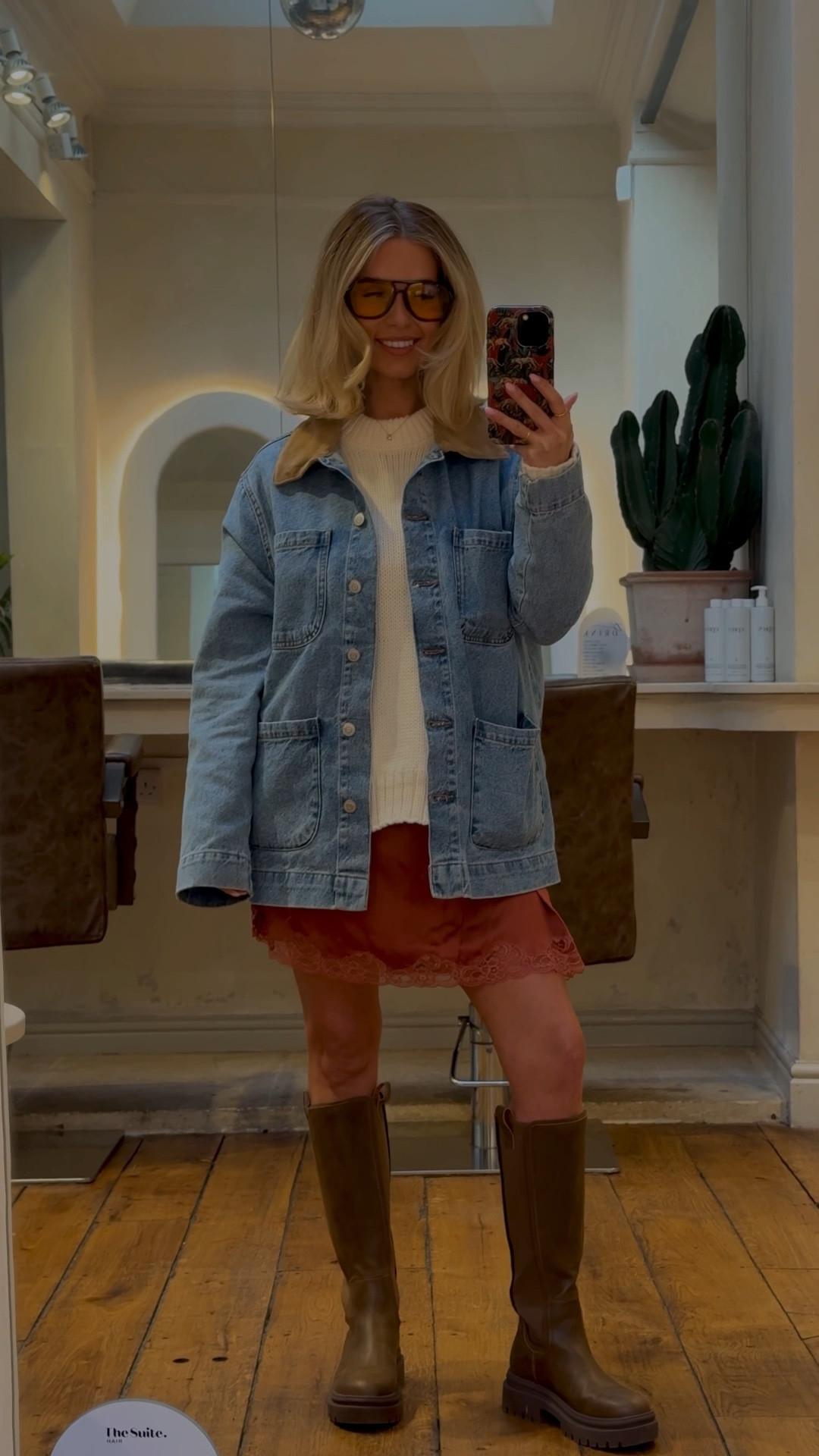 ALL TAGGED A stylish comfortable outfit! 
Size 8-10 skirt
Size Medium jumper 
Size small jacket 
I’m 5’1 & size 8-10 for reference! 

#LTKautumn #LTKpetite #LTKstyletip