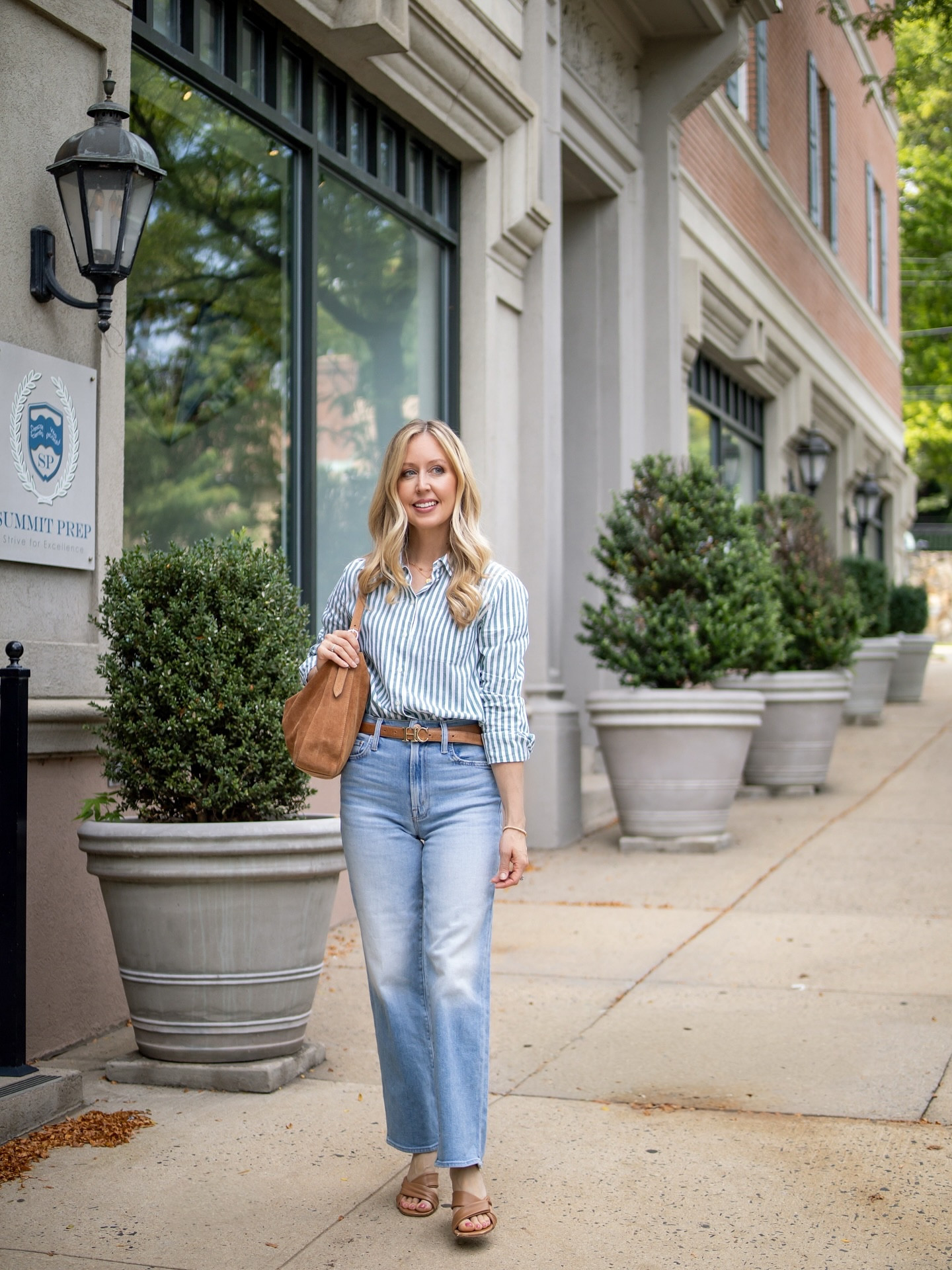Always a classic 🤍 I’ll never get tired of a good stripe shirt. On the blog, I’m sharing 9 timeless ways to style a stripe shirt for fall- from everyday casual to classy nights out. 🍂
I also just got this suede bag which is so gorgeous. The color and texture are perfect for that summer-to-fall transition.



#LTKPetite #LTKStyleTip #LTKOver40