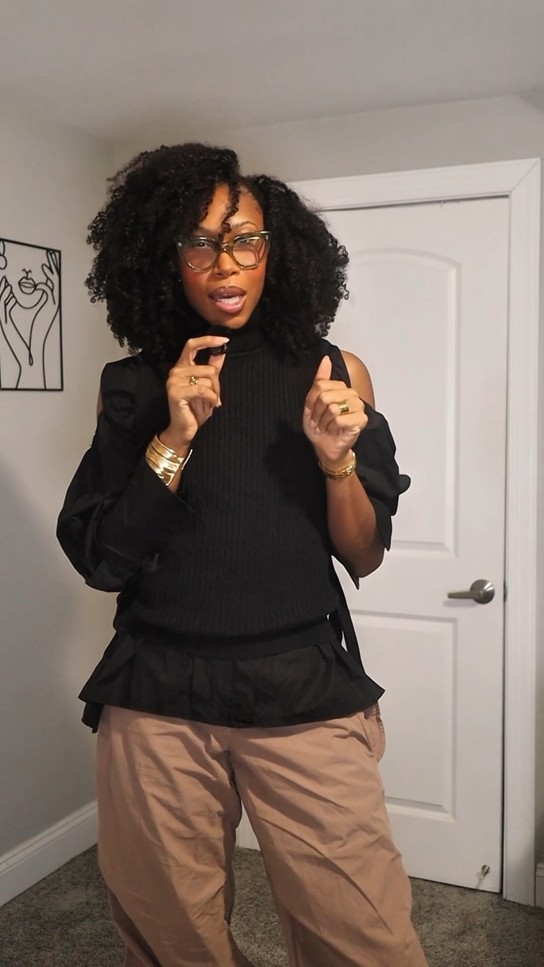 Episode 1: Wearing What the F*ck Is In My Closet

Today’s vibe: studious casual chic.

Instead of buying something new, I shopped my closet for a quick Apple Store run and pulled together a layered winter outfit using pieces I already own.

Black turtleneck + shoulder detail top layered together, balloon pants for shape, kitten heels for a little polish, and an oversized everyday bag.

Proof that sometimes the best outfits are already in your closet.

Sharing the exact pieces I could find and similar options to recreate this look.

Top Size: Medium
Bottoms: Medium
Shoe Size: 11









casual chic outfit
winter casual chic outfit
studious outfit aesthetic
balloon pants outfit
black turtleneck outfit
everyday chic outfit
minimal chic outfit
casual winter outfit ideas
shopping my closet



#LTKTall #LTKgrwm #LTKootd