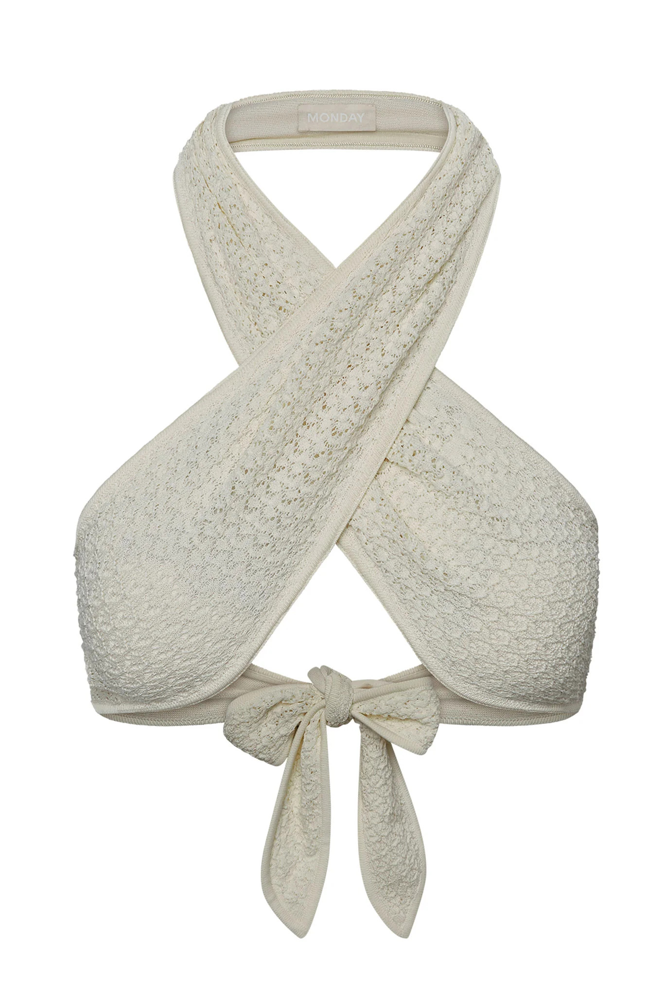 Ramatuelle Top - Ivory Lace Crochet | Monday Swimwear