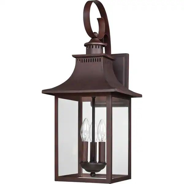 Maikoor 3-light Copper Bronze Large Wall Lantern by Havenside Home - Incandescent, Bronze, Wall L... | Bed Bath & Beyond