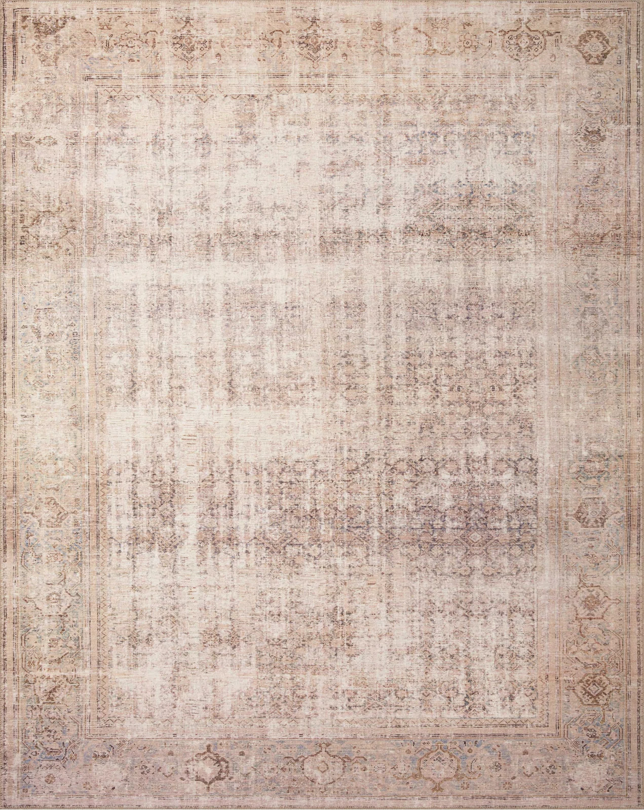 Georgie Power Loom Performance Ocean/Sand Rug | Wayfair North America