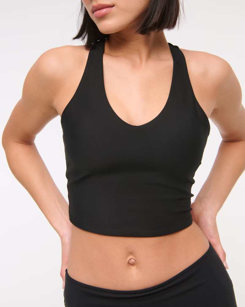 YPB sculptLUX Racerback V-Neck Tank | Abercrombie & Fitch (US)