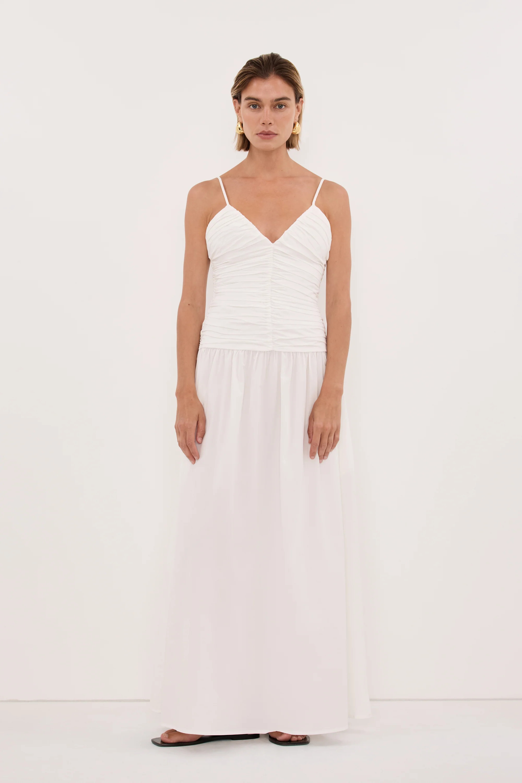 ALEXIA WHITE COTTON DRESS | DISSH