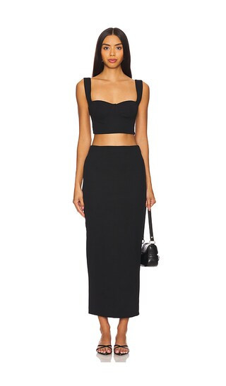 superdown Veneda Skirt Set in Black. - size S | Revolve Clothing (Global)