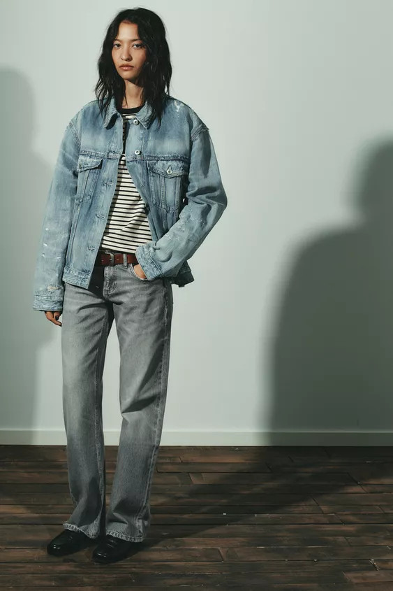 TRF WIDE LEG LOW RISE JEANS | Zara Canada