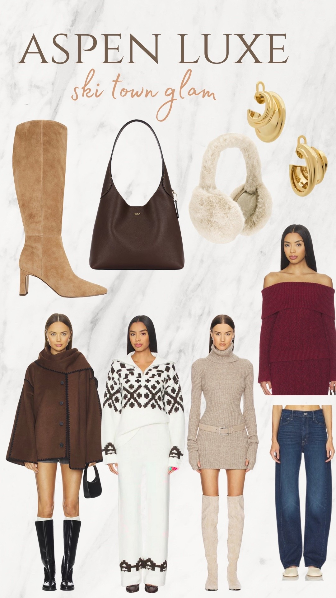 Ski town glam 

#revolve #fall #country #festival #boots #jacket #coat #sweater #dress #boots #denim #jeans #leather #brownsuede #espressobrown #polkadot #burgundycoat #butteryellowsweater #thanksgiving #photos #familyphotos #holidays #gift #giftguide #ski 

#LTKHoliday #LTKTravel #LTKGiftGuide