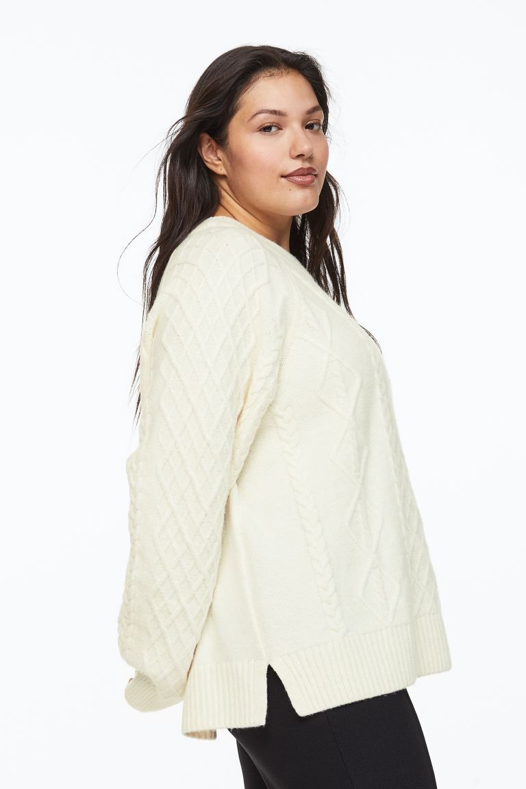 H&M+ Cable-knit Sweater | H&M (US + CA)