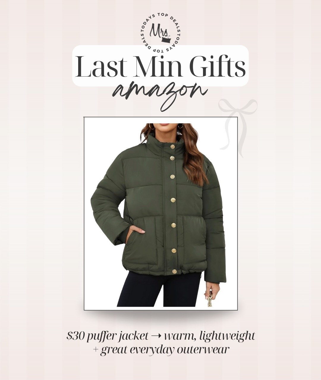 $30 puffer jacket on promo deal at checkout!!

#LTKFindsUnder50 #LTKSaleAlert #LTKGiftGuide