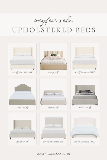 My favorite upholstered beds from Wayfair currently on sale!

Bedroom refresh, neutral bed, upholstered bed, deal of the day, sale alert, home finds, aesthetic home, Memorial Day sale, neutral home, Wayfair, shop the look!

#LTKStyleTip #LTKHome #LTKSeasonal