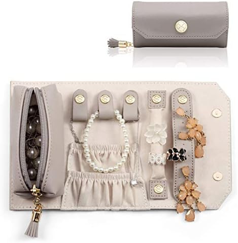 Vlando Jewelry Roll Organizer, Smart Size and Light Weight for Daily Jewelries Necklaces Earrings... | Amazon (US)