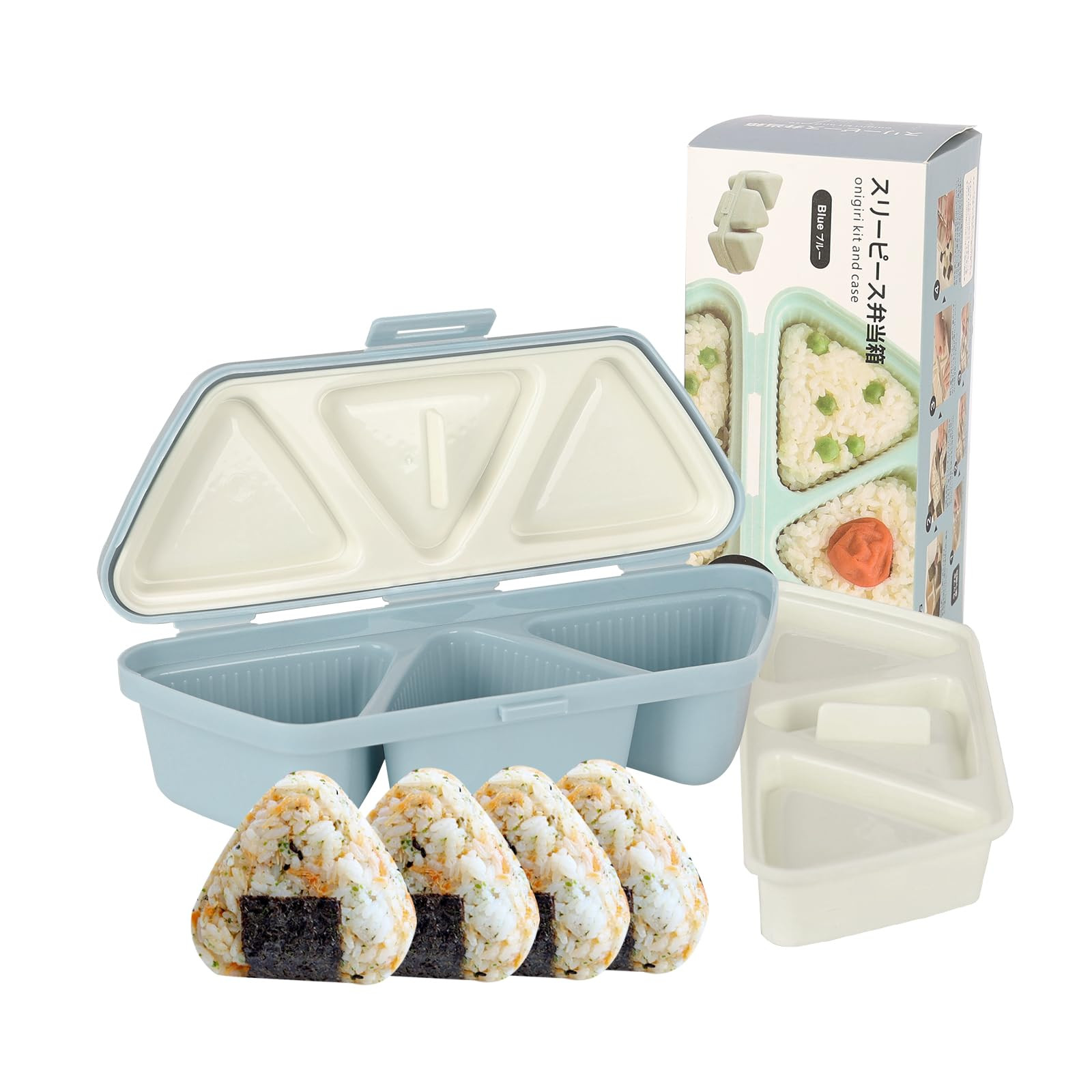 HIBILDER 6 in 1 Onigiri Mold Triangle Sushi Mold Once Quickly Make 6pcs Sushi - Multifunctional R... | Amazon (US)