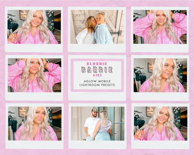 BLONDIE BARBIE GIRL Presets , 3 mobile lightroom presets, Bright Presets, Instagram, Influencer p... | Etsy (US)