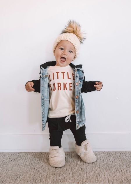 baby Thanksgiving outfit • fall outfits • baby jeans • baby boots • holiday outfits 

#LTKHoliday #LTKfamily #LTKbaby