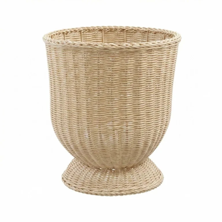 Goblet Woven Planter Urn Shape, Woven Stylish Planter Baskets Bulk Indoor Outdoor Plants Woven Wi... | Walmart (US)