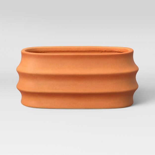 5&#34; Outdoor Sand Glazed Stoneware Planter Terracotta - Project 62&#8482; | Target