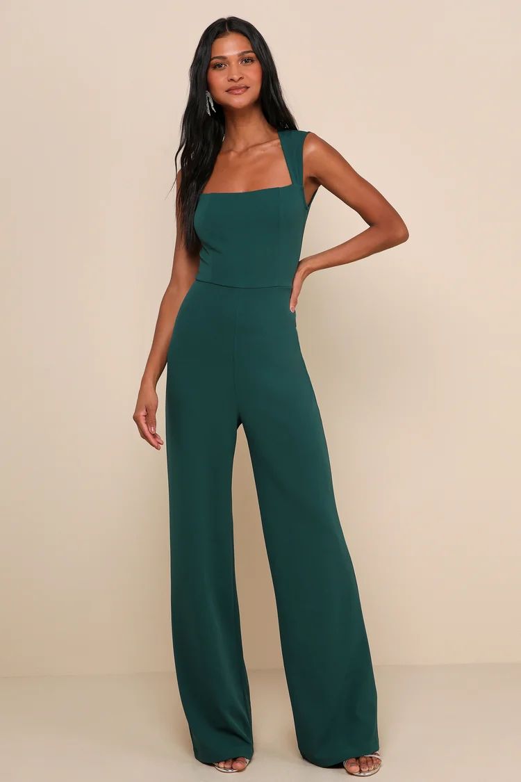 Enticing Endeavors Emerald Green Jumpsuit | Lulus