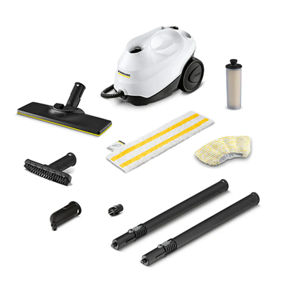 Karcher SC 3 Portable Multi Purpose Steam Cleaner with Hand and Floor Attachments for Grout Tile Hard Floors Appliances and More Chemical Free Rapid | Lowe's